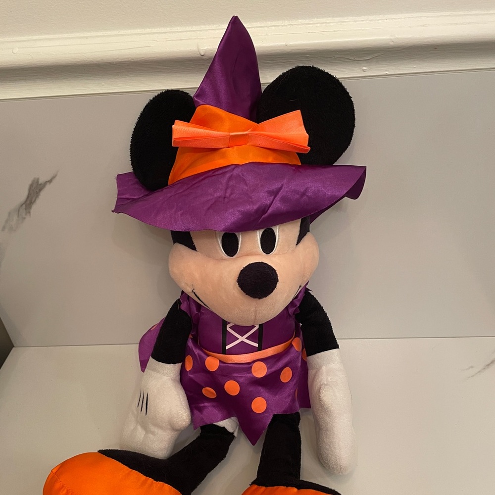 Disney Halloween Minnie Mouse Cute Witch 19" Plush